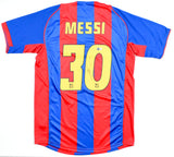Lionel Messi Autographed Barcelona Home Soccer Jersey #30 - Beckett *L