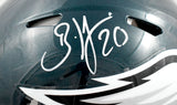 Brian Dawkins Autographed Eagles F/S Speed Authentic Helmet - Beckett W Holo