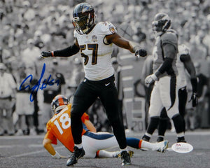 C. J. Mosley Autographed Ravens 8x10 Over Manning Photo- JSA W Authenticated