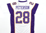 Adrian Peterson Autographed White Pro Style Jersey - Beckett W Hologram