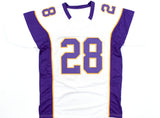 Adrian Peterson Autographed White Pro Style Jersey - Beckett W Hologram