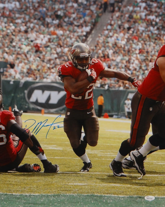 Doug Martin Autographed 16x20 Vertical Running Photo- JSA W Authenticated