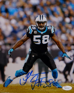 Thomas Davis Autographed Carolina Panthers 8x10 Vertical Photo- JSA W Auth