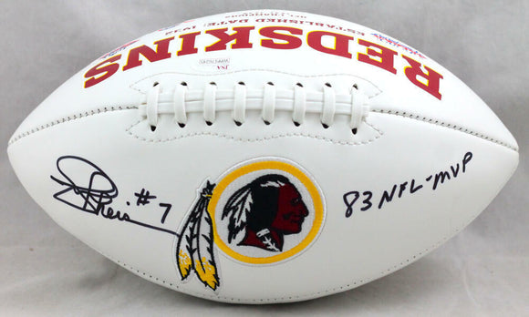 Joe Theismann Autographed Washington Logo Football W/ MVP- JSA Auth *Black