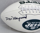 Don Maynard Autographed New York Jets Logo Football W/ HOF- JSA W Authenticated