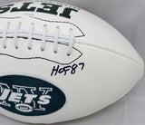 Don Maynard Autographed New York Jets Logo Football W/ HOF- JSA W Authenticated