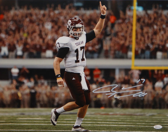 Ryan Tannehill Autographed 16x20 Pointing Up Photo- JSA W Authenticated