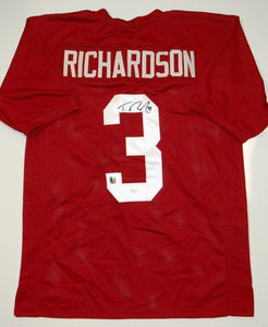 Trent Richardson Autographed Maroon College Style Jersey- JSA Authenticated