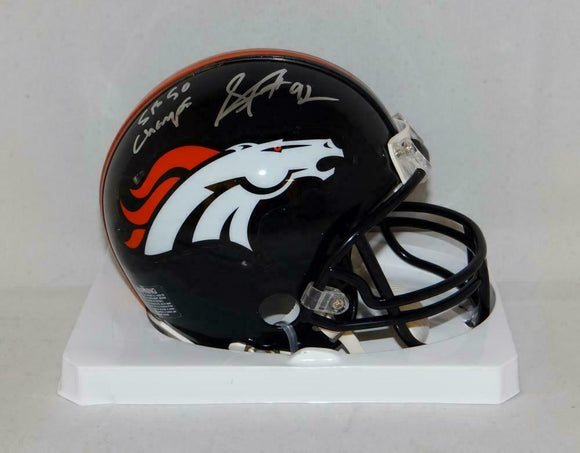 Sylvester Williams Autographed Denver Broncos Mini Helmet With SB 50 Champs- JSA