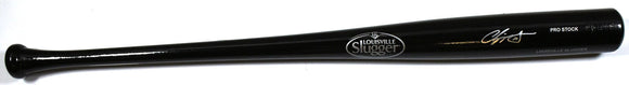 Chipper Jones Autographed Black Louisville Slugger Pro Baseball Bat - Fanatics Image 1