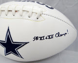 Dan Reeves Autographed Dallas Cowboys Logo Football W/ SB Champs- JSA W Auth