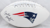 Curtis Martin Autographed New England Patriots Logo Football- JSA Witnessed Auth