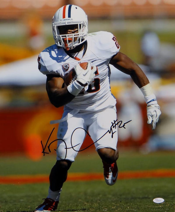 Ka'Deem Carey Signed Arizona Wildcats 16x20 Running W/ Ball Photo- JSA W Auth