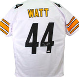 Derek Watt Autographed White Pro Style Jersey- JSA Witnessed *Silver