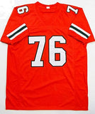 Warren Sapp Autographed Orange College Style Jersey w/ Insc- JSA W Auth *9