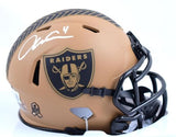 Aidan O'Connell Signed Raiders Salute to Service Speed Mini Helmet- Beckett W