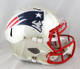 Sony Michel Autographed NE Patriots Full Size Chrome Helmet - Beckett Auth *Wh