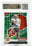 2021 Panini Mosaic Green #293 Super Bowl MVPs  Joe Montana Auto SF 49 BGS Auto10
