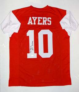 Demarcus Ayers Autographed Red College Style Jersey With Go Coogs- JSA W Auth