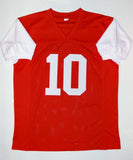 Demarcus Ayers Autographed Red College Style Jersey With Go Coogs- JSA W Auth