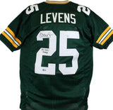 Dorsey Levens Autographed Green Pro Style Jersey w/SB Champs-Beckett W Hologram