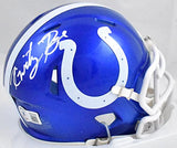 Kwity Paye Autographed Colts Flash Speed Mini Helmet-Beckett W Hologram *White