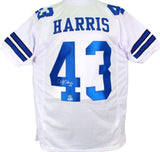 Cliff Harris Autographed White Pro Style Jersey-Beckett Hologram *Silver