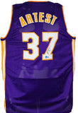 Ron Artest Autographed Purple Los Angeles Jersey-Beckett W Hologram *Black