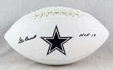 Gil Brandt Autographed Dallas Cowboys Logo Football w/ HOF - Beckett W *Black