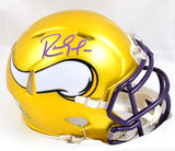 Randy Moss Autographed Minnesota Vikings Flash Speed Mini Helmet-Beckett W Holo