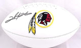 Clinton Portis Autographed Washington Logo Football- Beckett W Hologram *Black