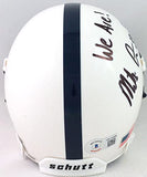 Mike Gesicki Autographed Nittany Lions Mini Helmet w/ We Are- Beckett W *Black