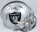 Davante Adams Autographed Las Vegas Raiders Speed Mini Helmet-Beckett W Hologram