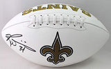 Ricky Williams Signed New Orleans Saints Logo Football - Beckett W Auth *Left