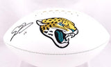 Evan Engram Autographed Jacksonville Jaguars Logo Football - Beckett W Hologram