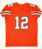 Jim Kelly Autographed Orange College Style Jersey- PSA/DNA Authenticated