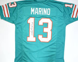 Dan Marino Autographed Teal Pro Style Jersey - JSA *Black