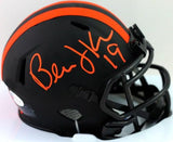 Bernie Kosar Autographed Cleveland Browns Eclipse Mini Helmet - Beckett Witness