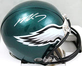 Michael Vick Autographed Philadelphia Eagles Mini Helmet-JSA W *Silver