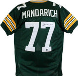 Tony Mandarich Autographed Green Pro Style Jersey-Prova *Black