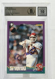 1994 Score #67 Joe Montana Auto Kansas City Chiefs BAS Autograph 10