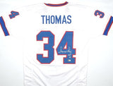 Thurman Thomas Autographed White Pro Style Jersey w/HOF - Beckett W Hologram