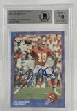 1993 Collector's Edge #282 Joe Montana Auto Kansas City Chiefs BAS Autograph 10