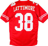 Marcus Lattimore Autographed Red Pro Style Jersey-Beckett Hologram *Black