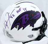 Ray Lewis Autographed Baltimore Ravens Lunar Speed Mini Helmet w/HOF-BAWHologram