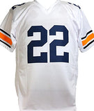 Ty Law Autographed White College Style Jersey- Beckett W *Silver