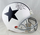 Roger Staubach Signed Cowboys F/S 60-63 TB Proline Helmet w/3 Insc-Beckett Auth