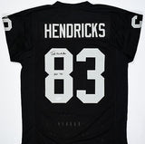 Ted Hendricks Autographed Black Pro Style Jersey w/HOF -Beckett W Hologram