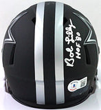 Bob Lilly Autographed Dallas Cowboys Eclipse Mini Helmet w/HOF - Beckett W *Slvr