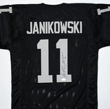 Sebastian Janikowski Autographed Black Pro Style Jersey- Beckett W Hologram *R1